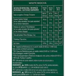Valor nutricional White Mocha Starbucks 12 Cápsulas by NESCAFÉ® Dolce Gusto®