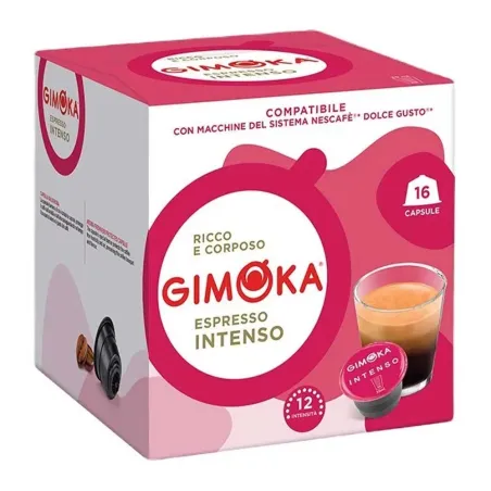 Gimoka Espresso Intenso compatibles Dolce Gusto® 16 Cápsulas