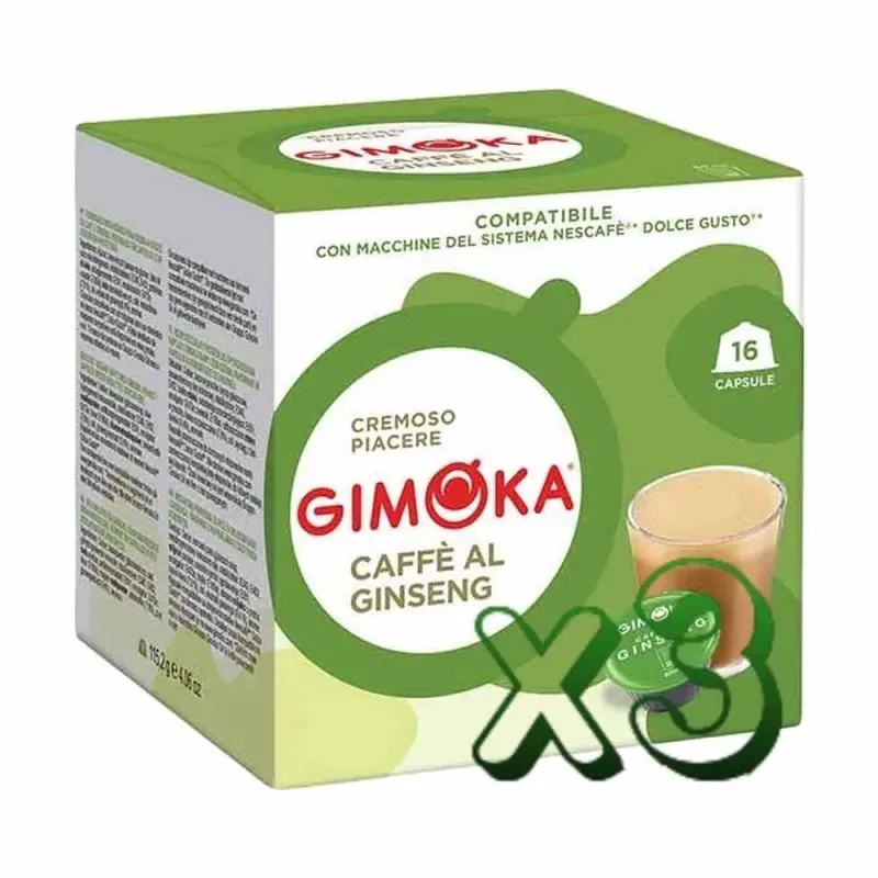 Gimoka Café al Ginseng compatibles Dolce Gusto® 48 Cápsulas Gimoka Café al Ginseng compatibles Dolce Gusto® 48 Cápsulas