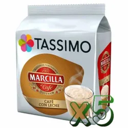 Lote 5 unidades Tassimo Marcilla Café con Leche