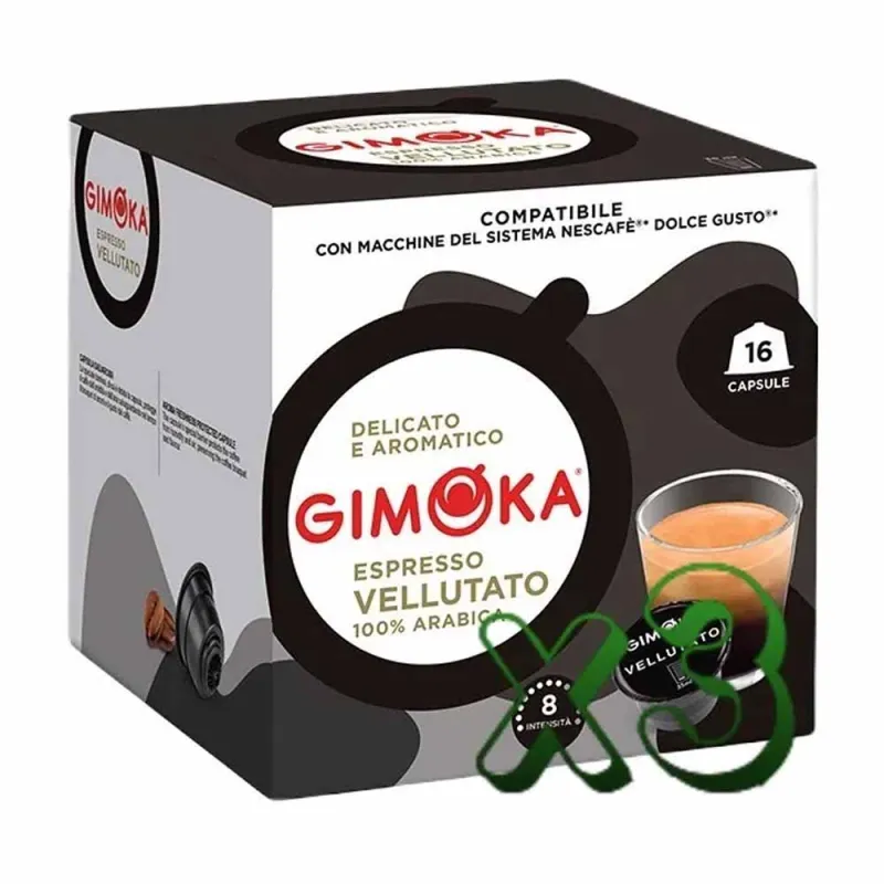 Gimoka Espresso Vellutato compatibles Dolce Gusto® 48 Cápsulas Gimoka Espresso Vellutato compatibles Dolce Gusto® 48 Cápsulas