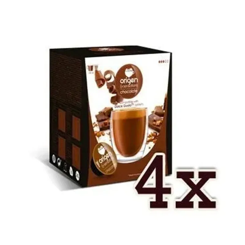 Pack 4 Origen Sensations Chocolate 64 Bebidas