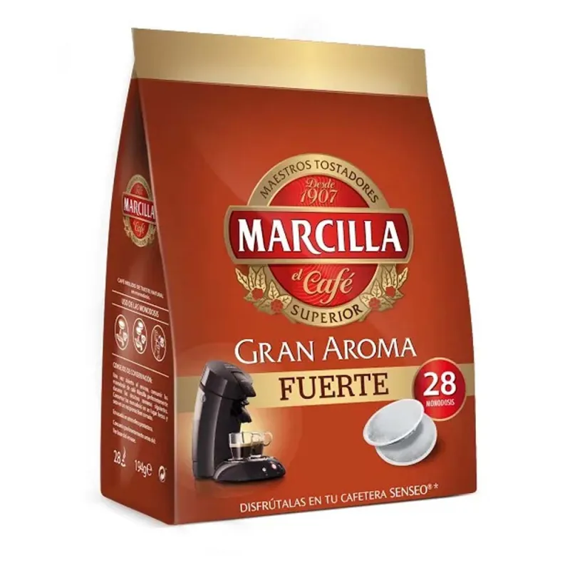 Marcilla 28 monodosis cafe fuerte natural para Senseo® Marcilla 28 monodosis cafe fuerte natural para Senseo®