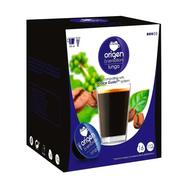 Origen Sensations Café Lungo 16 Cápsulas Compatibles Dolce Gusto®* Origen Sensations Café Lungo 16 Cápsulas Compatibles Dolce Gusto®*