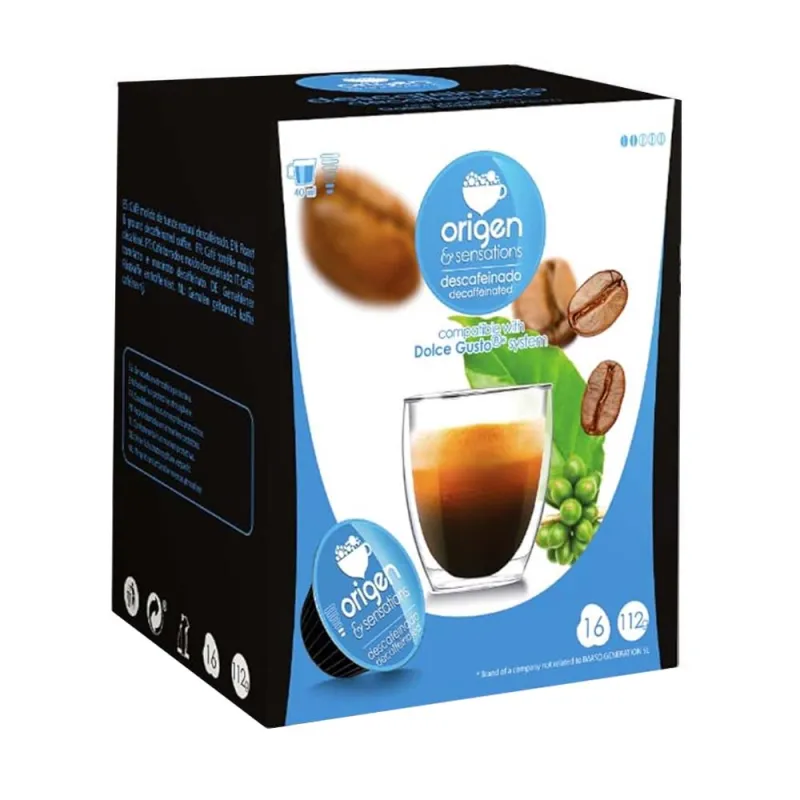 Origen Sensations Descafeinado 16 Cápsulas Compatibles Dolce Gusto®* Origen Sensations Descafeinado 16 Cápsulas Compatibles Dolce Gusto®*