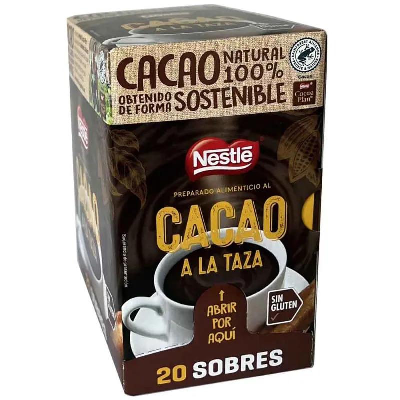Cacao a la Taza Nestle 20 sobres de 30 gr Cacao a la Taza Nestle 20 sobres de 30 gr