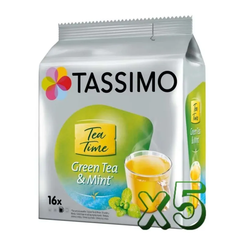Lote 5 Tassimo Tea Time Te Verde Lote 5 Tassimo Tea Time Te Verde