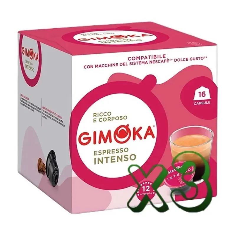 Gimoka Espresso Intenso compatibles Dolce Gusto® 48 Cápsulas Gimoka Espresso Intenso compatibles Dolce Gusto® 48 Cápsulas