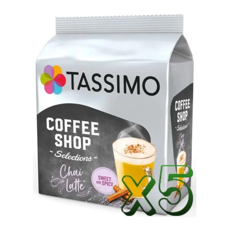 Lote 5 Tassimo Coffee Shop Chai Latte Lote 5 Tassimo Coffee Shop Chai Latte