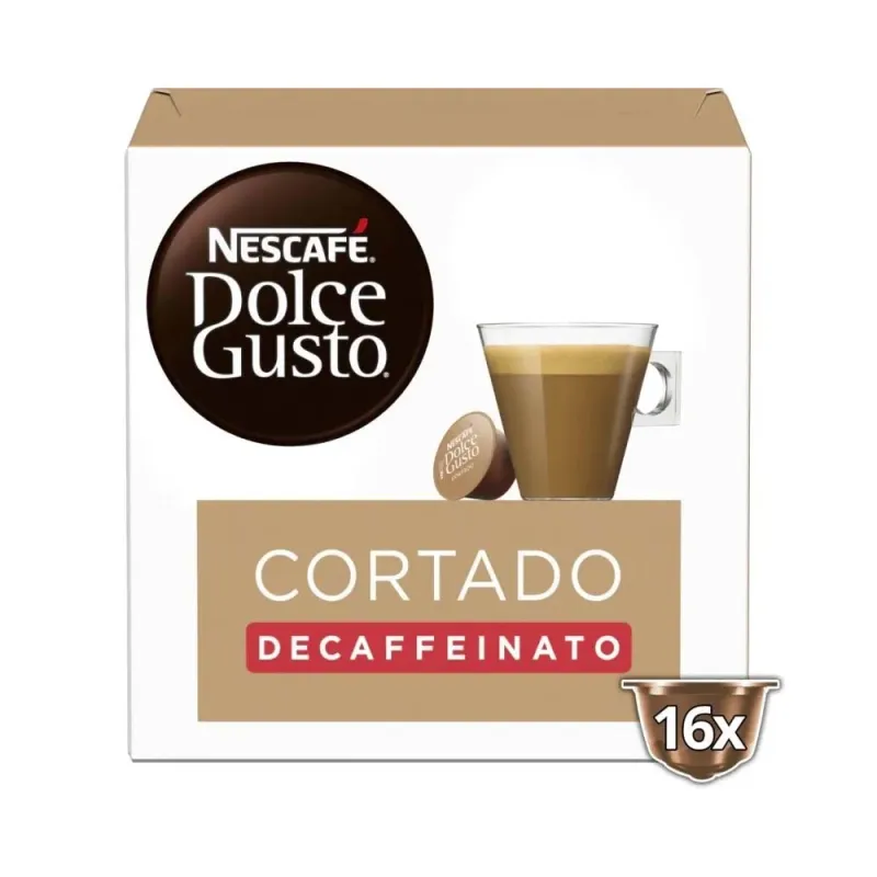 NESCAFÉ® Dolce Gusto® Cortado Descafeinado 16 Cápsulas NESCAFÉ® Dolce Gusto® Cortado Descafeinado 16 Cápsulas
