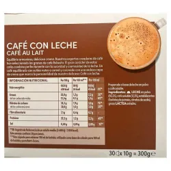 Valor energético Café con leche Magnum Dolce Gusto