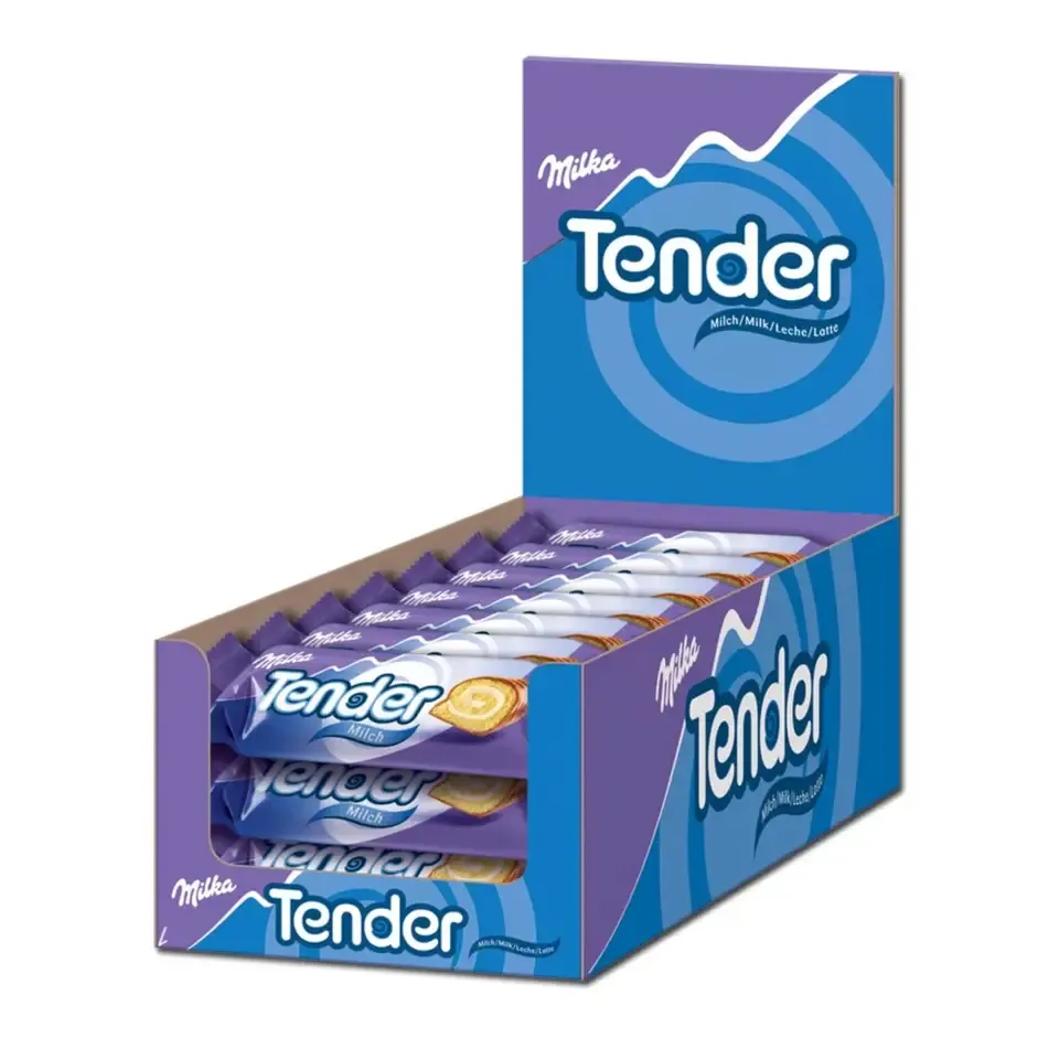 Milka Tender Leche Caja 21 Unidades de 37 g Bizcochito