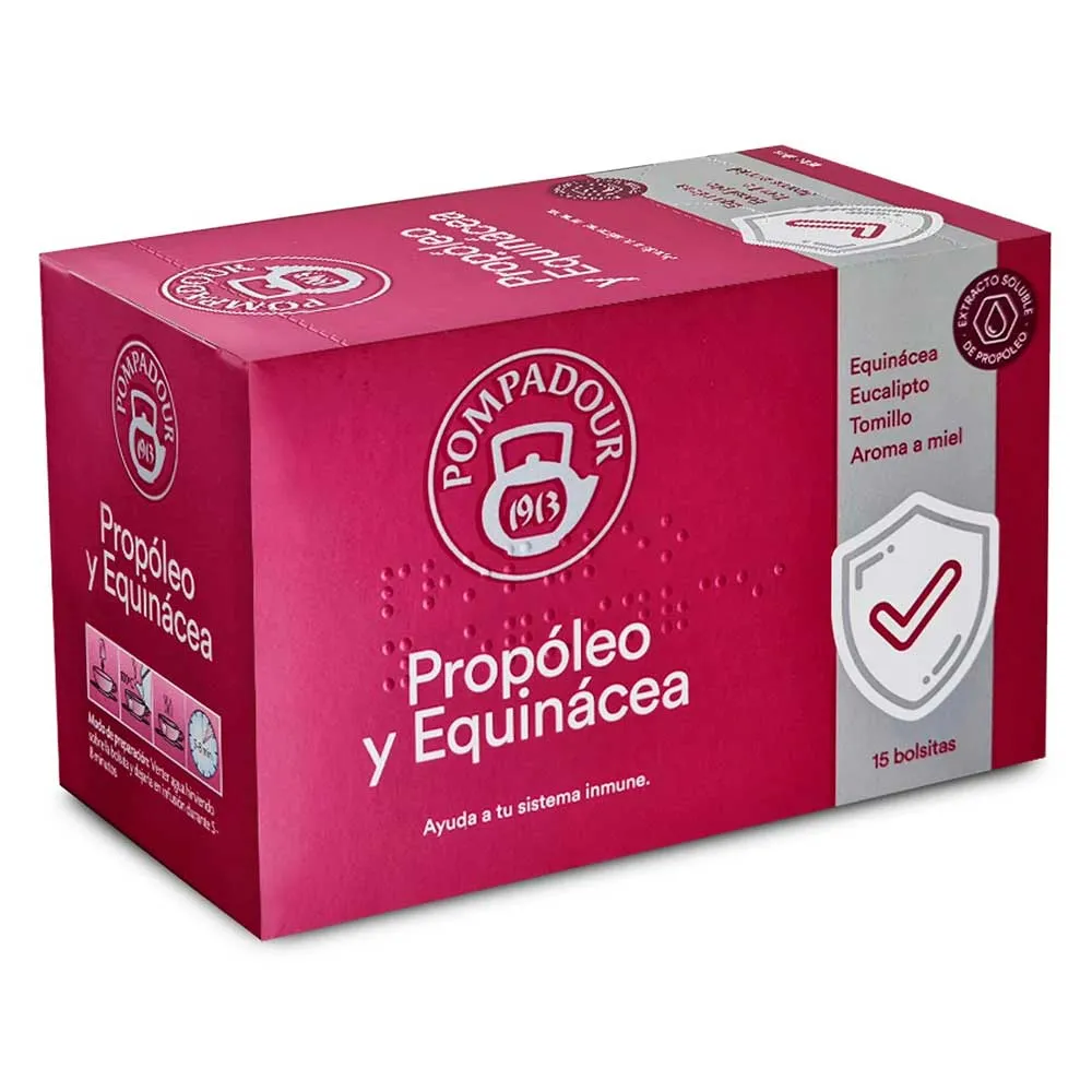 Propóleo y Equinacea Pompadour 15 bolsitas