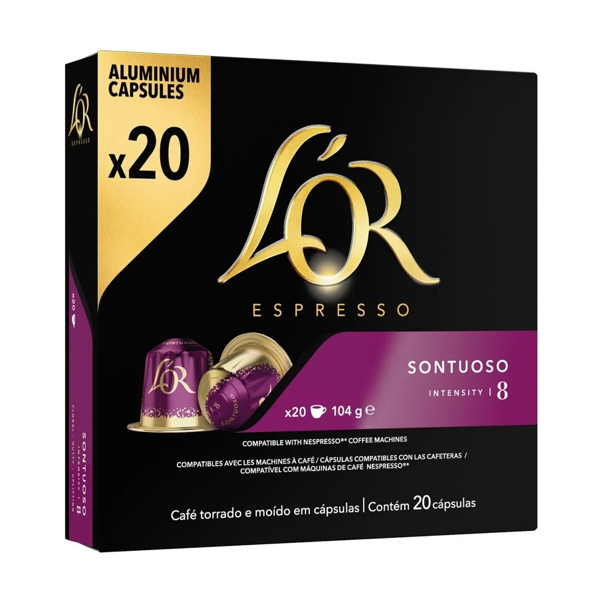 Espresso Suntuoso 20 cápsulas L'OR Nespresso