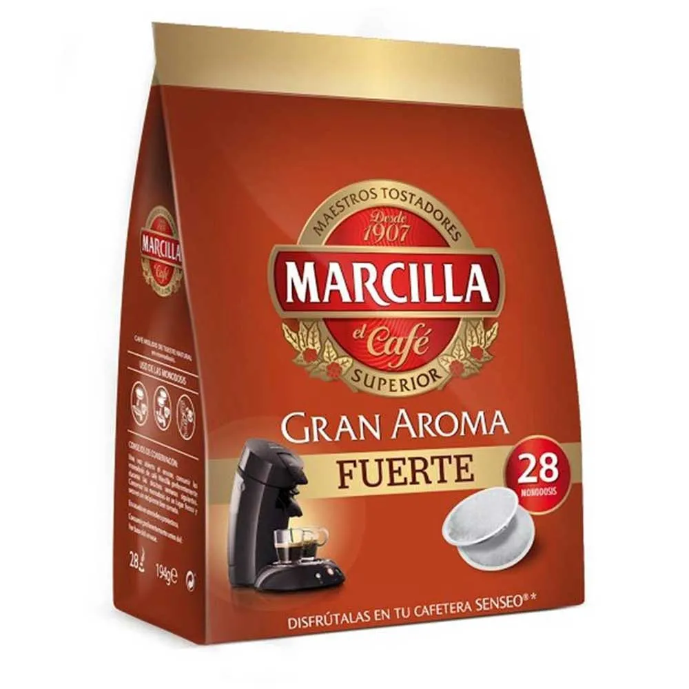 Senseo Marcilla café Fuerte Gran Aroma 28 monodosis