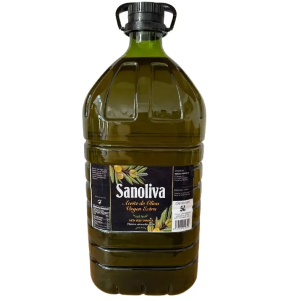 Sanoliva Aceite de Oliva Virgen Extra 5 litros, procedente de primera extracción en Frio