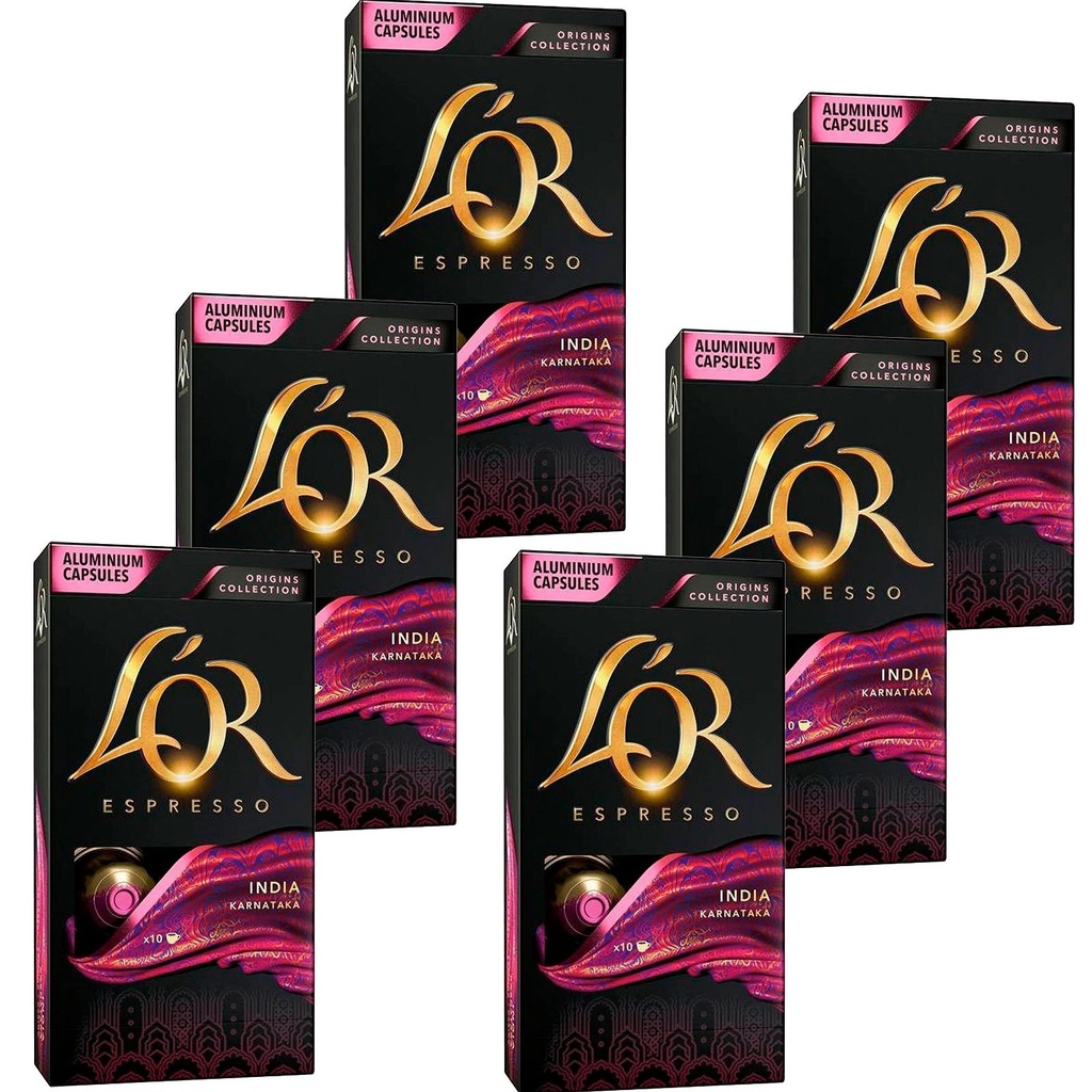 India Karnataka L'or espresso, 60 cápsulas compatible con Nespresso 8711000431078