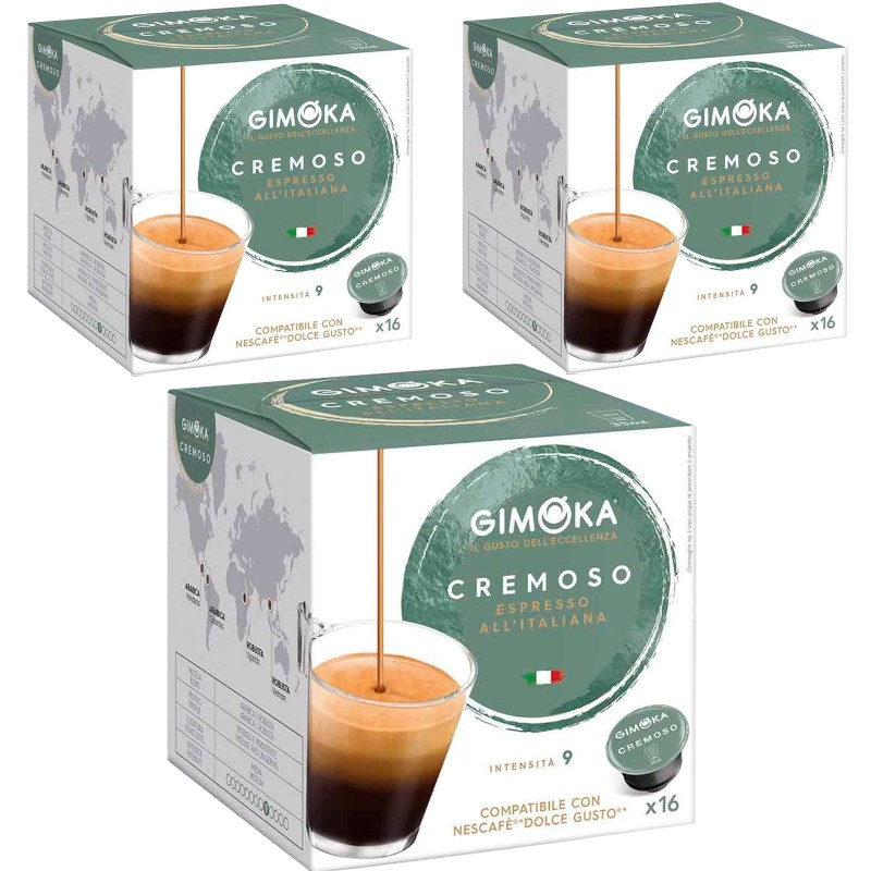 Gimoka Espresso Cremoso compatibles Dolce Gusto® 48 Cápsulas
