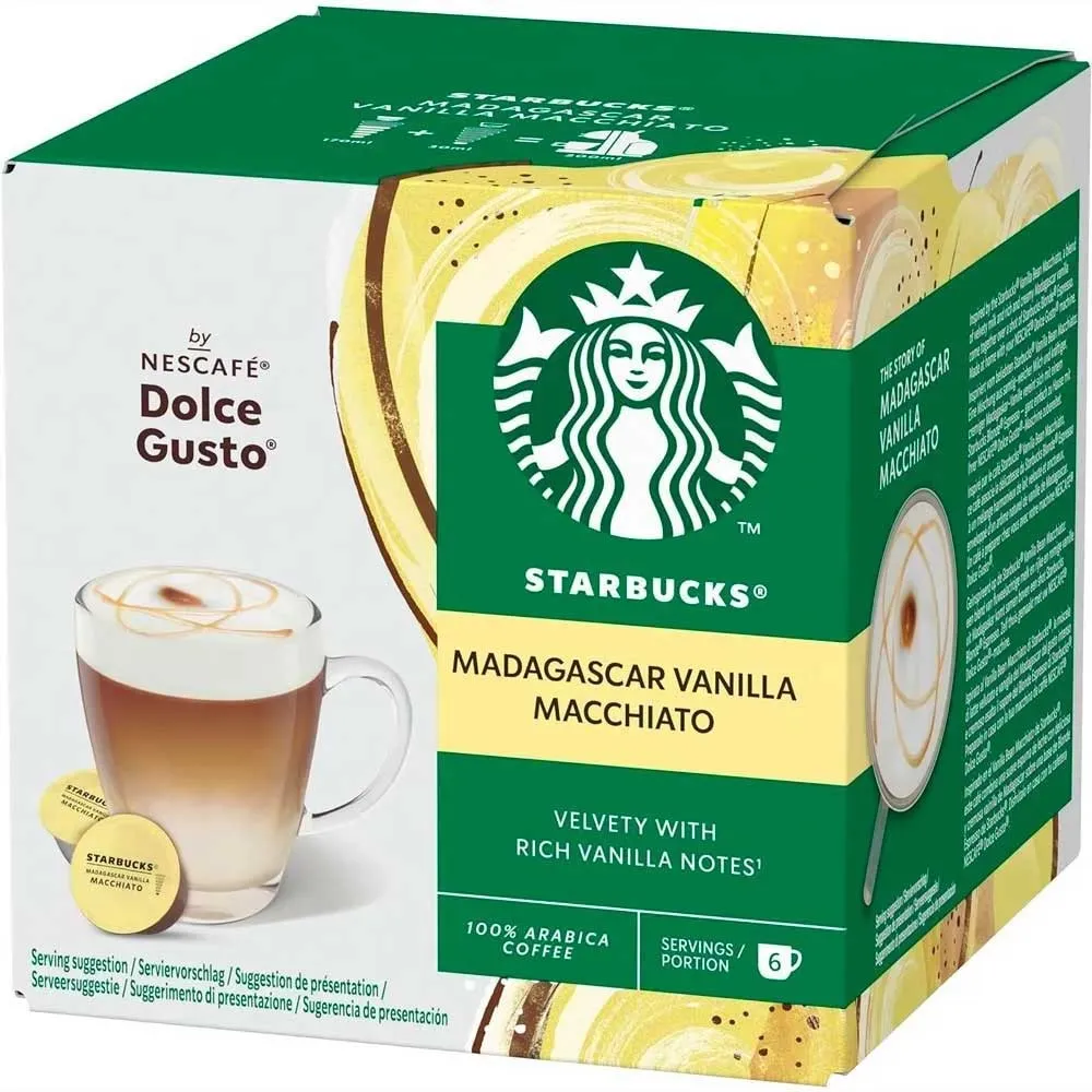 Macchiato Vainilla Starbucks 12 Cápsulas by Nescafé® Dolce Gusto®