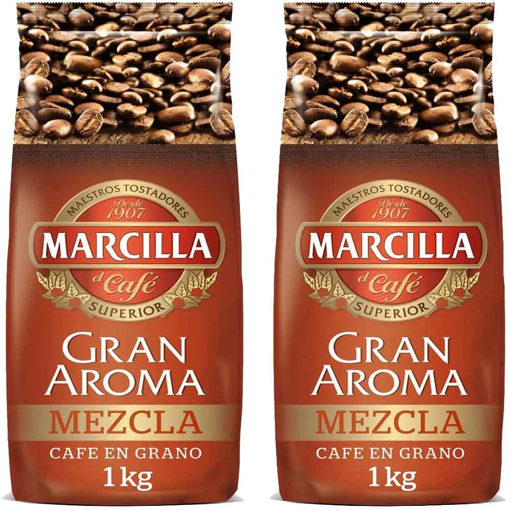 2 kilos Marcilla Gran Aroma Mixture 80 Natural and 20 roasted coffee bean