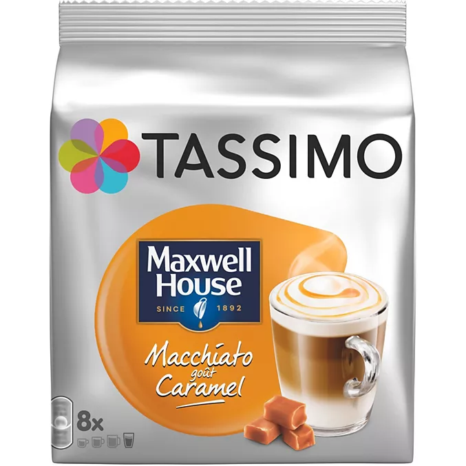 TASSIMO MAXWELL HOUSE Macchiato CARAMEL (8+8 Tazas)  