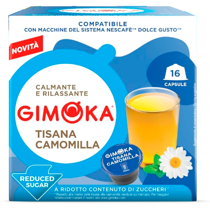 Manzanilla  16 Cápsulas Gimoka compatibles con Dolce Gusto 