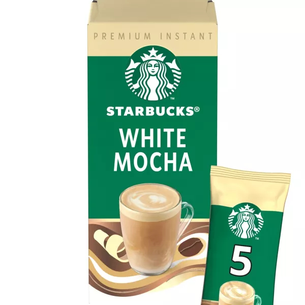 Starbucks Mocha Blanco  caja de 5 sobres de 23 gramos   