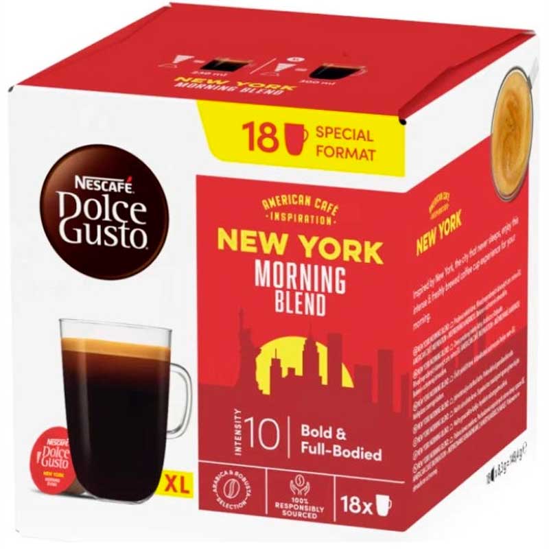 Espresso New York Dolce Gusto pack 18 cápsulas Originales 