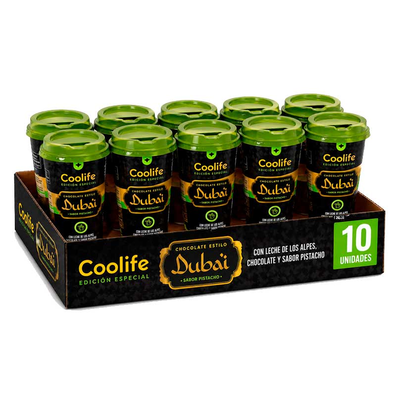 10 Chocolate Dubai   Coolife 230 ml RTD Listo para beber