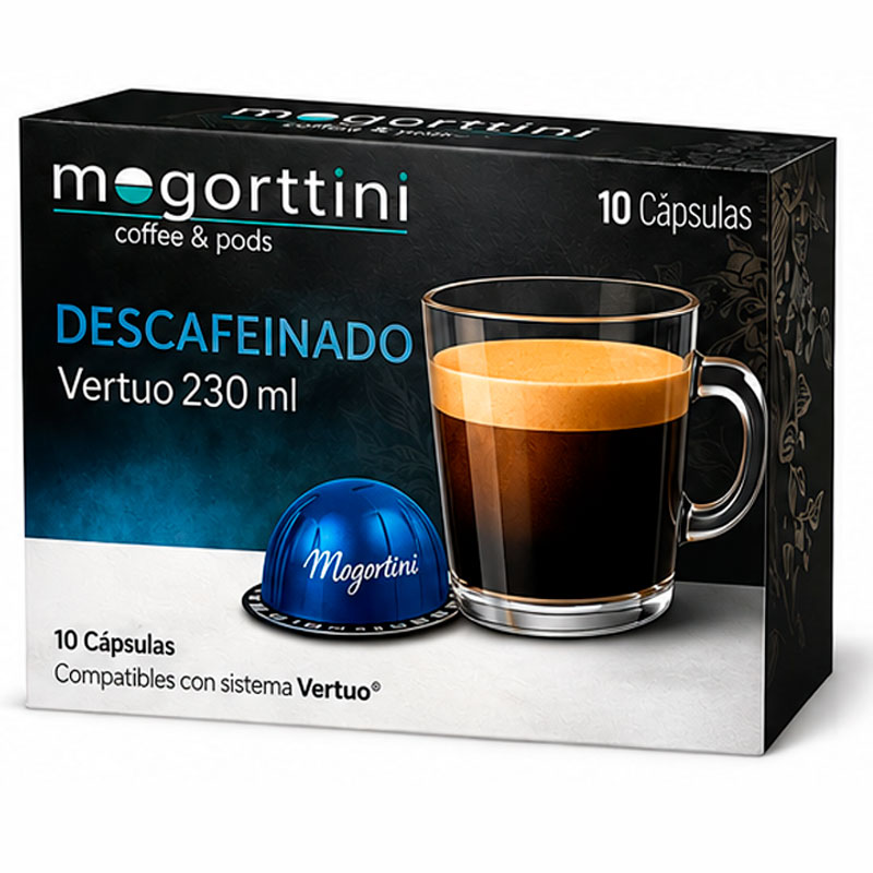 Descafeinado 230 ml Compatibles vertuo® Mogorttini  10 cápsulas 