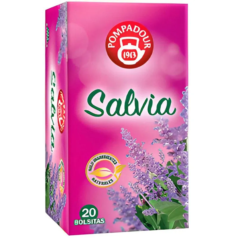 Salvia Pompadour 20 infusiones digestivas, antioxidantes y relajantes