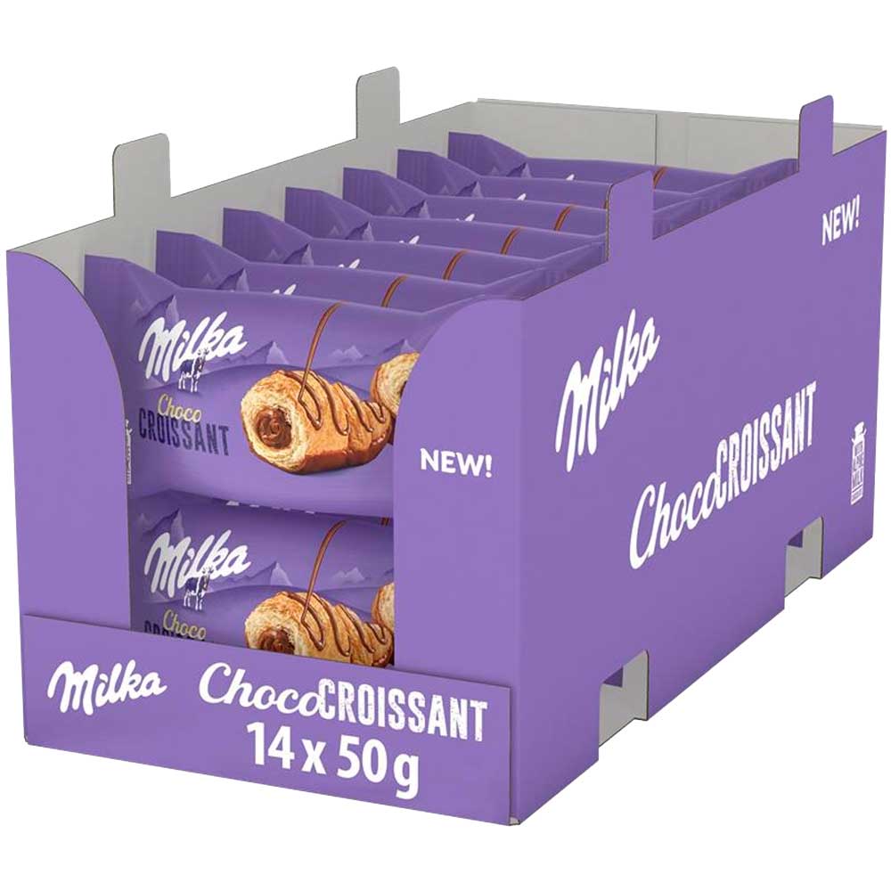 Choco Croissant Relleno Milka 20 unidades de 50 gramos