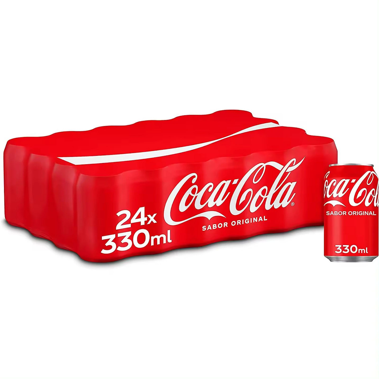 Coca-Cola caja de 24 refrescos  de 33 cl.