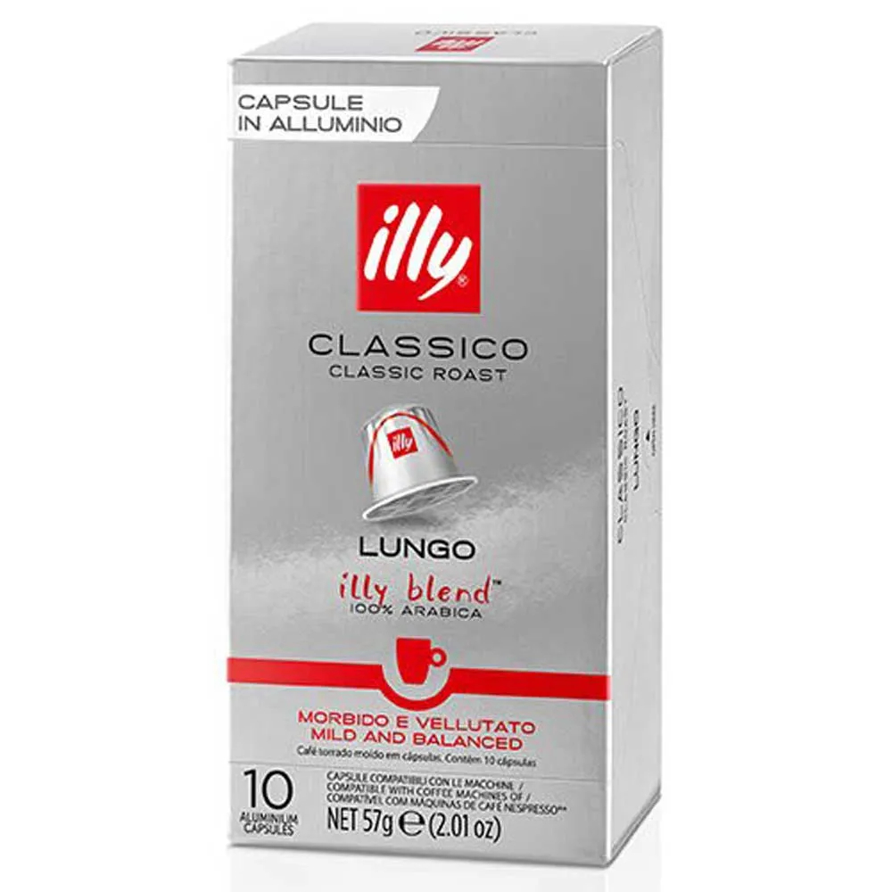 Illy Lungo Classico 10 Cápsulas Compatibles Nespresso®
