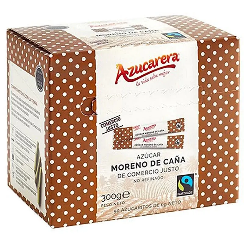 La Azucarera Azúcar Moreno Caña · 50 Sobres Comercio Justo