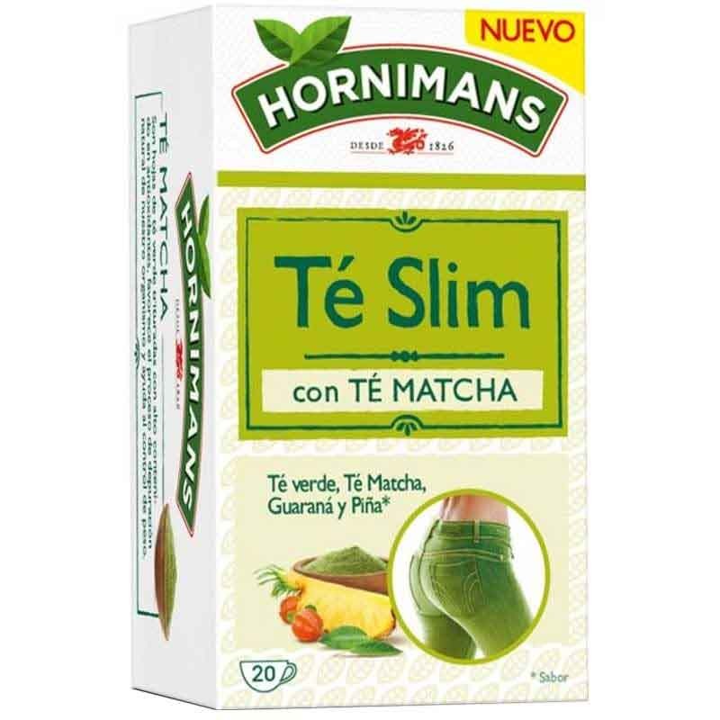 Té Slim con té verde, té matcha, guaraná y sabor a piña estuche 20 bolsitas