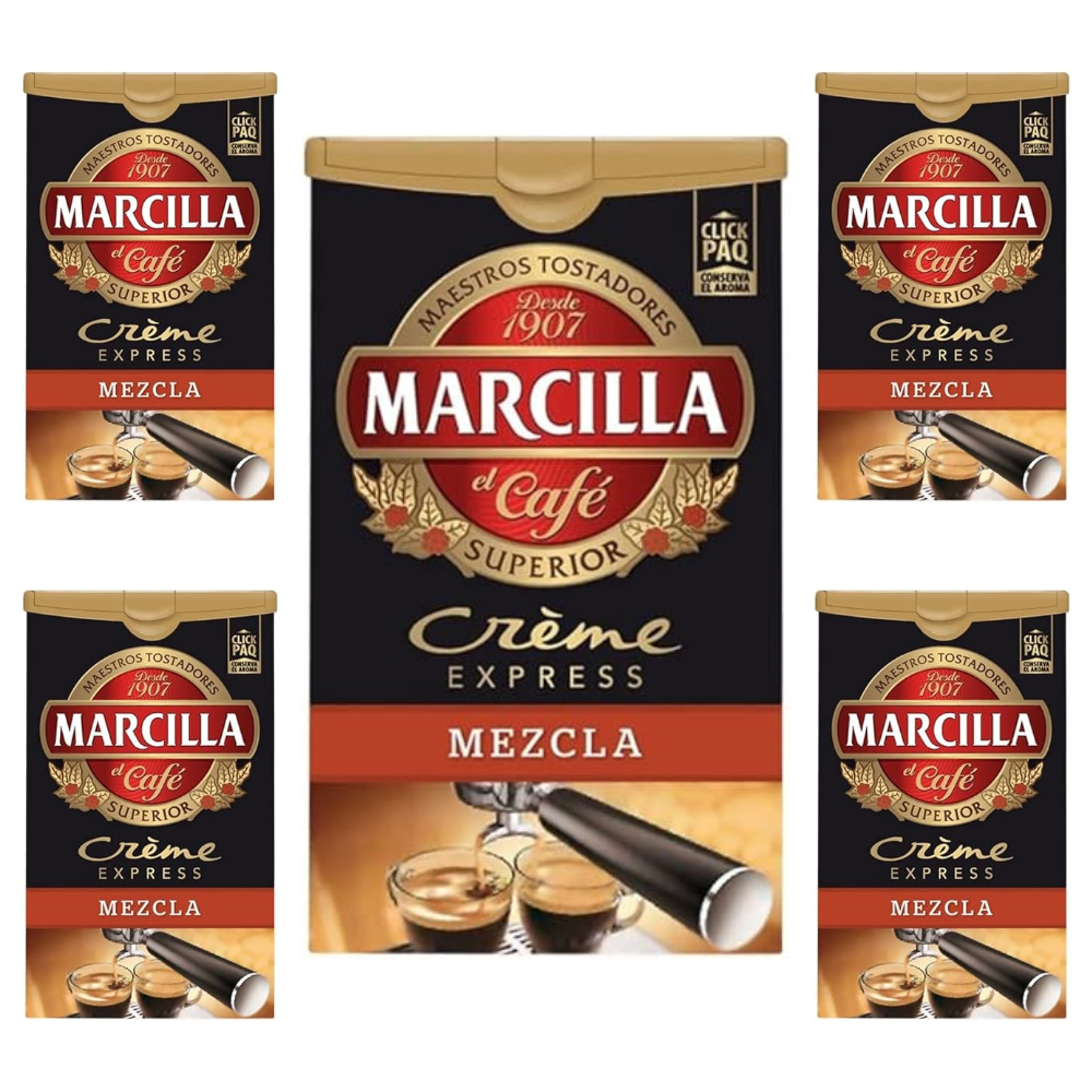 Pack de 5 Café molido Creme Express Mezcla 250g Marcilla