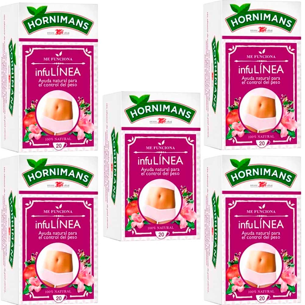 5 cajas de InfuLinea con Hinojo Hornimans 20 infusiones
