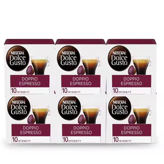 Café Doppio Espresso 6 cajas con 96 Cápsulas Dolce Gusto NESCAFÉ