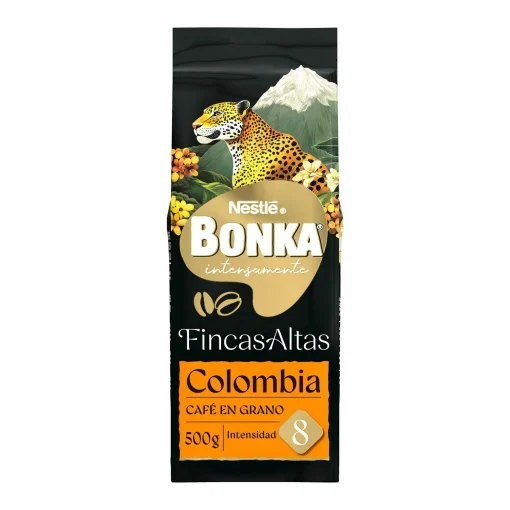 Café en grano Colombia Bonka 500 gr. Sostenible Intensidad 8