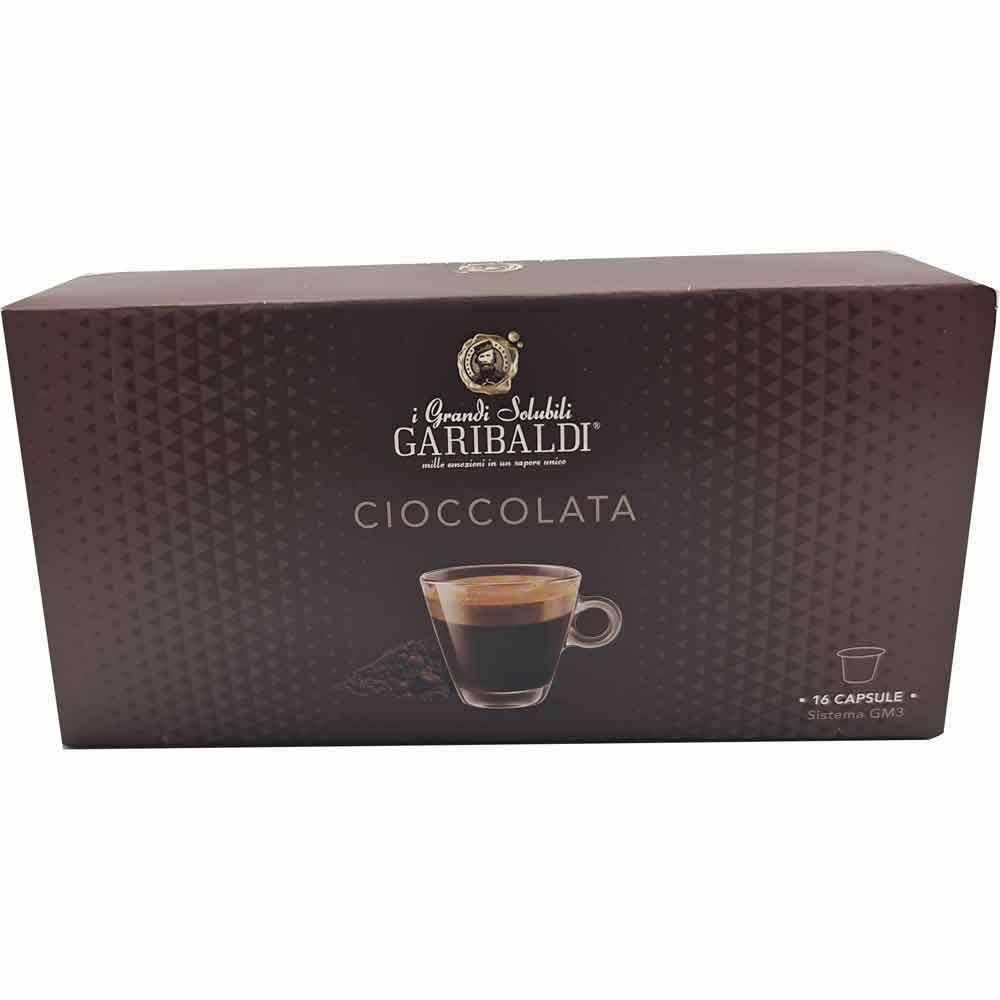 Garibaldi Cioccolata 16 cápsulas compatible con el sistema GM3