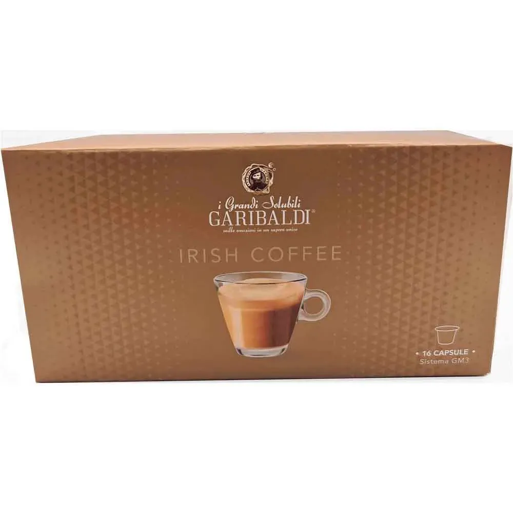 Garibaldi Irish Coffee 16 cápsulas compatible con el sistema GM3