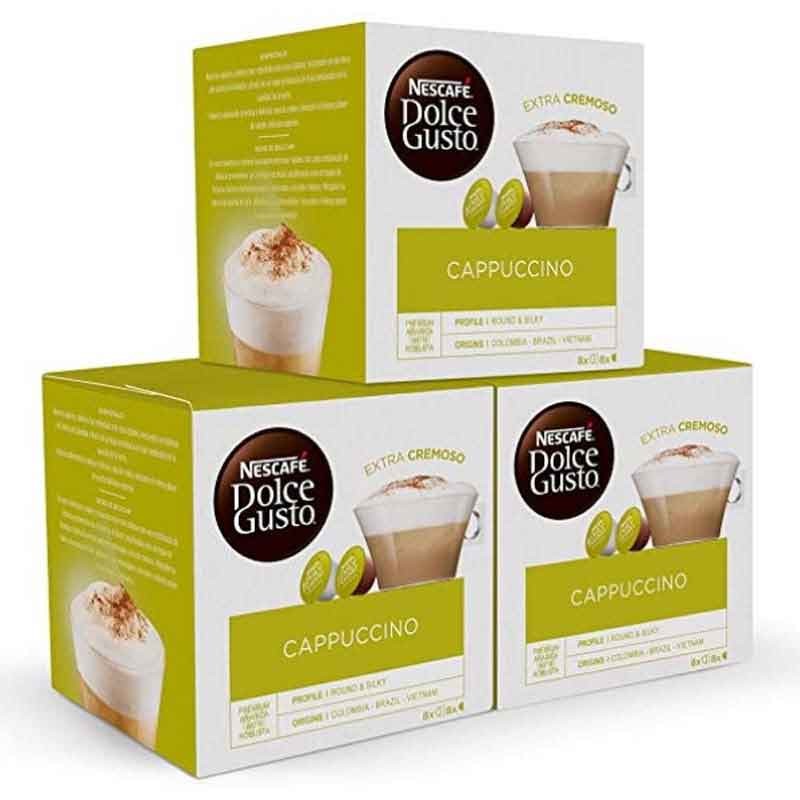 Cappuccino 24 servicios. Pack 48 cápsulas Dolce Gusto