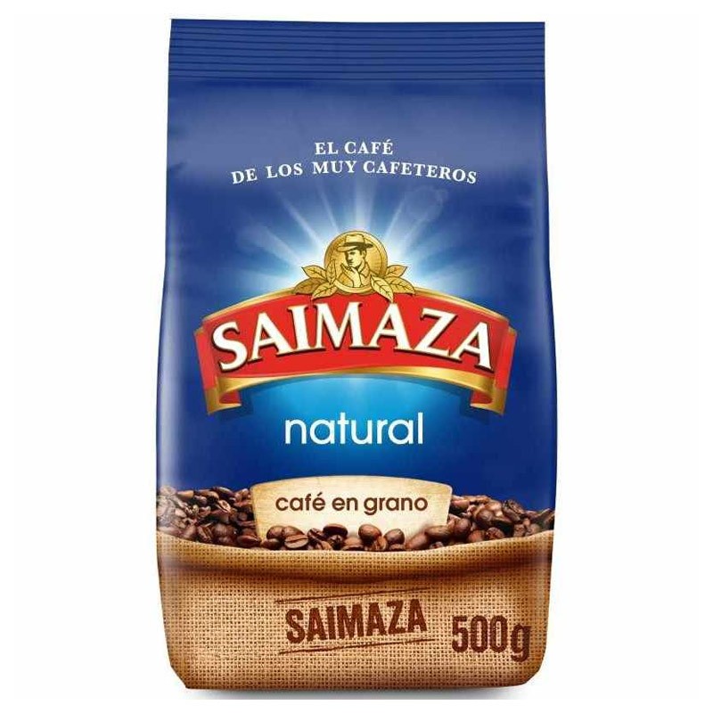 Saimaza Natural café en grano paquete 500 gramos