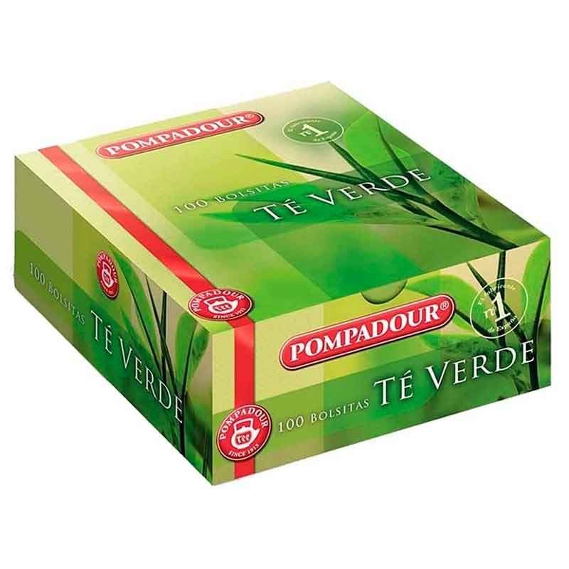 Té Verde Pompadour 100 Bolsitas Especial Hosteleria
