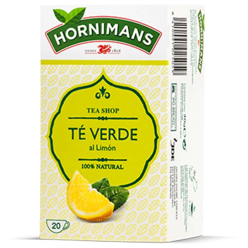 Té Verde al Limón 20 bolsitas | Hornimans