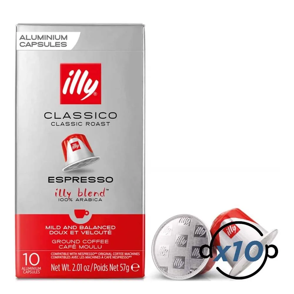 Classico Espresso 100 cápsulas Illy Nespresso