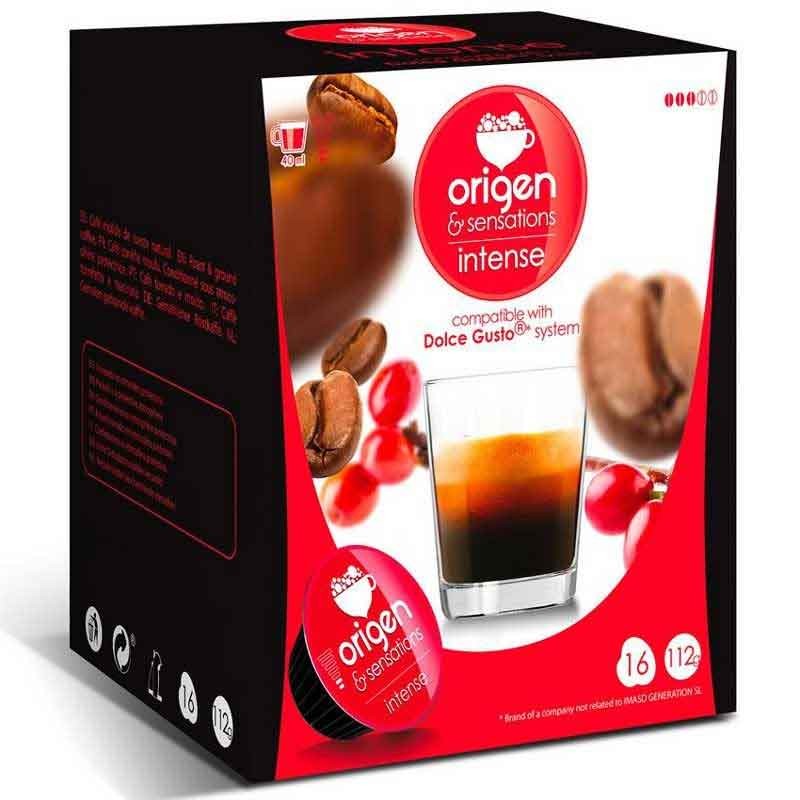 Intenso, 16 cápsulas Origen & Sensations compatibles Dolce Gusto