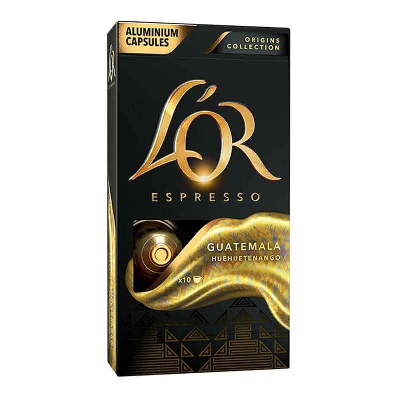 BORRAR Guatemala L'OR, 10 Cápsulas aluminio compatible NESPRESSO