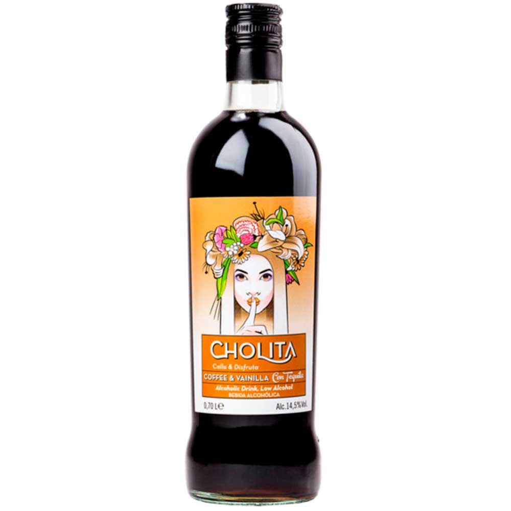 Café y Vainilla con Tequila Cholita  0.70L de 14,5 grados